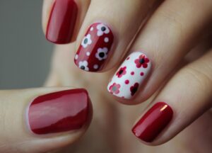 nail art, manicure, nails, nail polish, cuticles, red manicure, red nail art, floral nail art, floral nails, flowers, beautiful flowers, fingernails, flower wallpaper, color, polish, woman, hand, nail spa, style, glamour, flower background, nature, female, natural nails, elegant nails