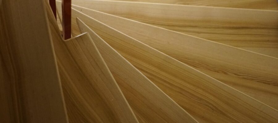 stair, steps, wood, ash, fan