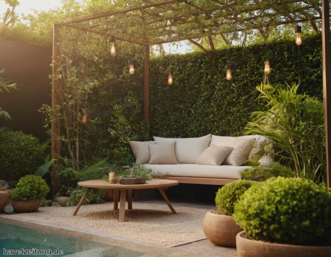 Integration von Möbeln und Dekoration - Der perfekte Sichtschutz im Garten - Das musst du beachten