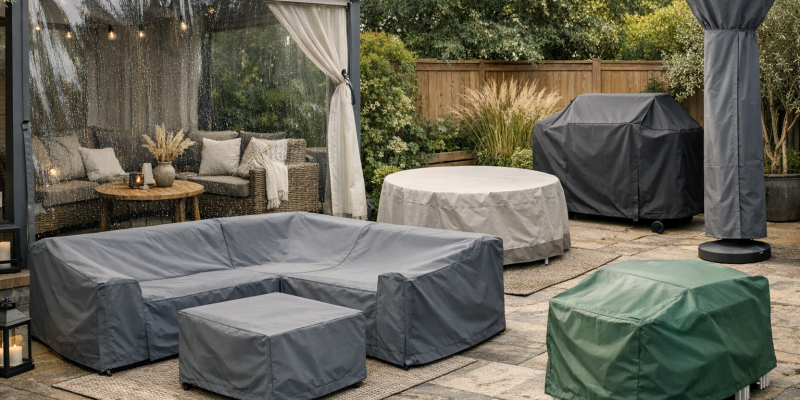 Gartenmöbel und Terrassenschutz: Praktische Lösungen für das ganze Jahr
