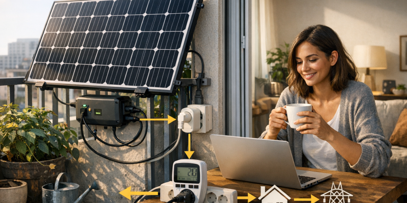 Wie funktioniert ein Balkonkraftwerk?