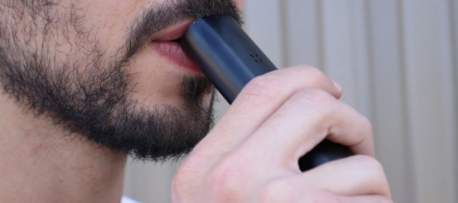 a man is talking on his cell phone