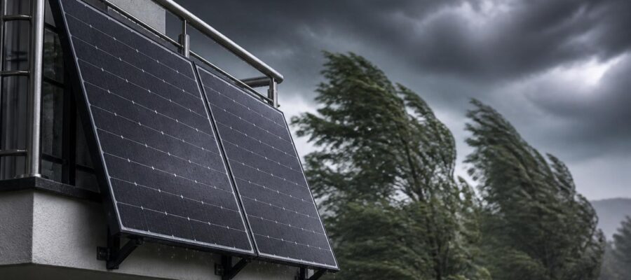 Wie können Sie Ihre Balkon-Solaranlage vor Stürmen schützen?